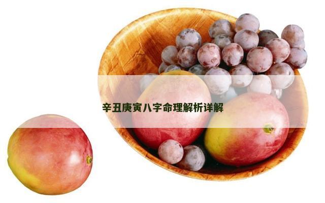 辛丑庚寅八字命理解析详解