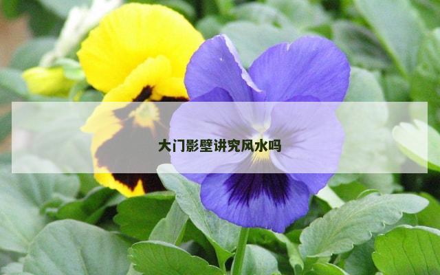 大门影壁讲究风水吗