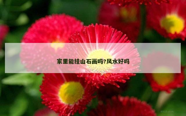 家里能挂山石画吗?风水好吗
