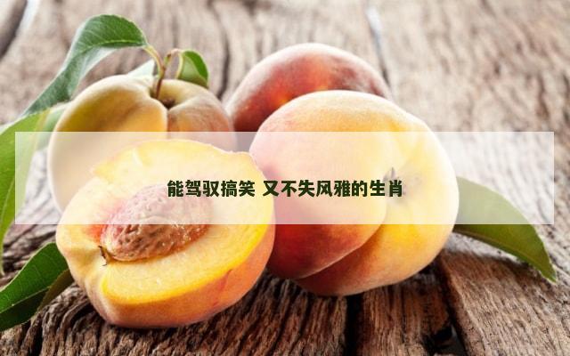 能驾驭搞笑 又不失风雅的生肖