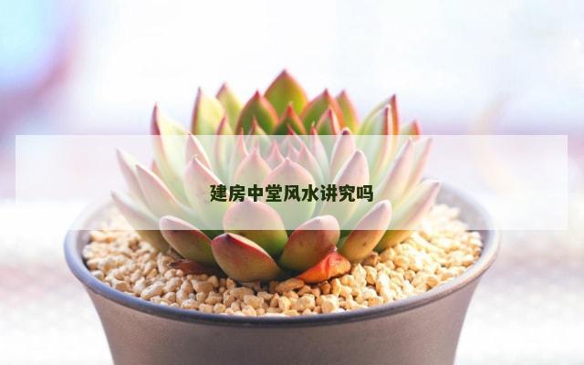 建房中堂风水讲究吗