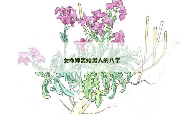 女命嫁离婚男人的八字