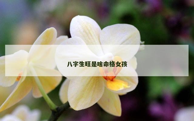 八字生旺是啥命格女孩
