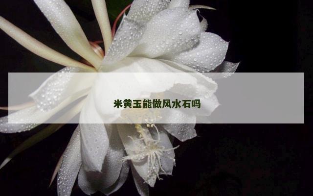 米黄玉能做风水石吗