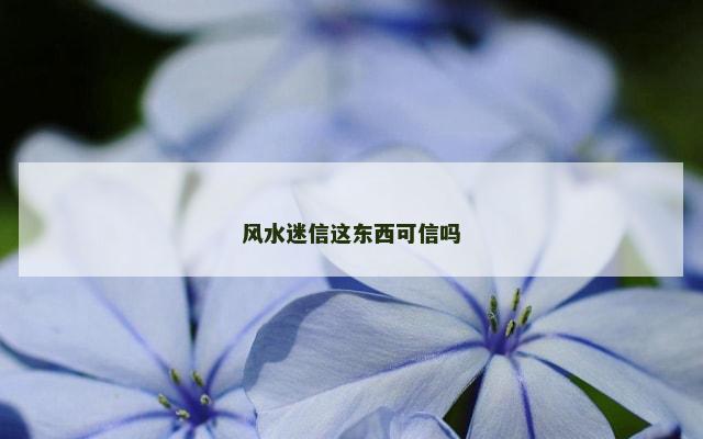 风水迷信这东西可信吗