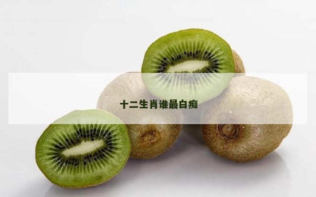 十二生肖谁最白痴