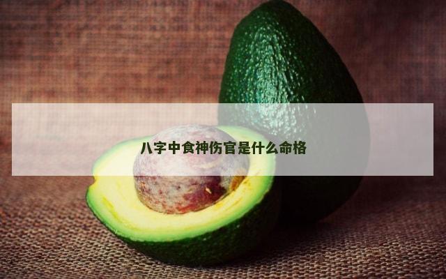 八字中食神伤官是什么命格