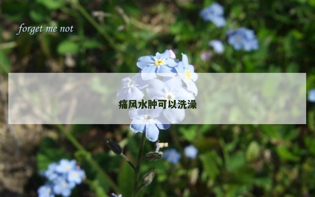 痛风水肿可以洗澡