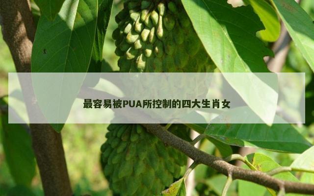 最容易被PUA所控制的四大生肖女