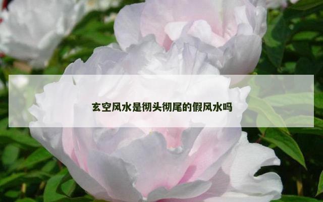玄空风水是彻头彻尾的假风水吗