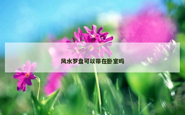 风水罗盘可以带在卧室吗