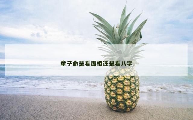 童子命是看面相还是看八字