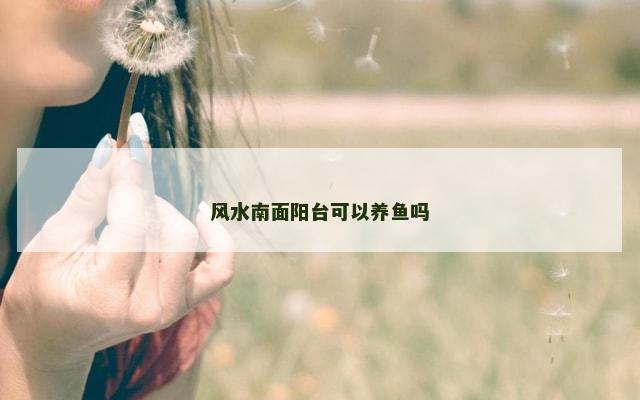 风水南面阳台可以养鱼吗