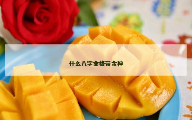 什么八字命格带金神