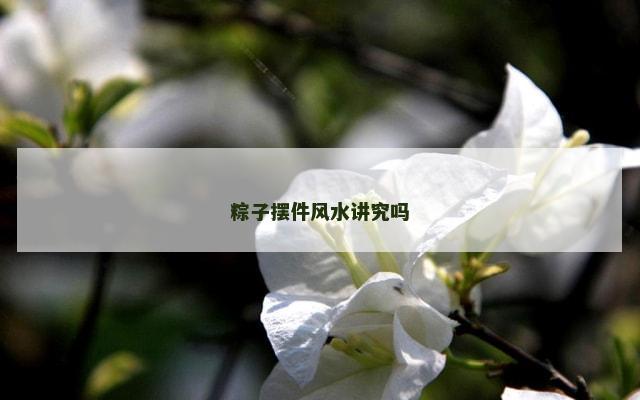 粽子摆件风水讲究吗