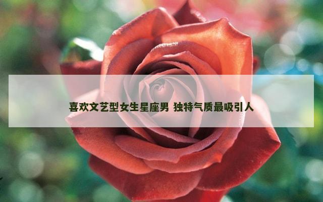 喜欢文艺型女生星座男 独特气质最吸引人