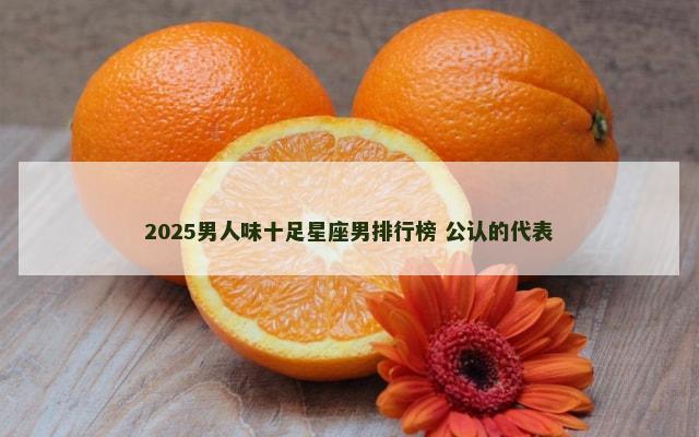 2025男人味十足星座男排行榜 公认的代表