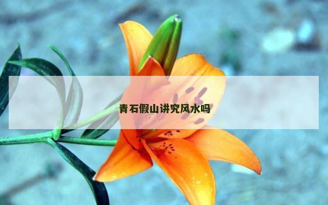青石假山讲究风水吗