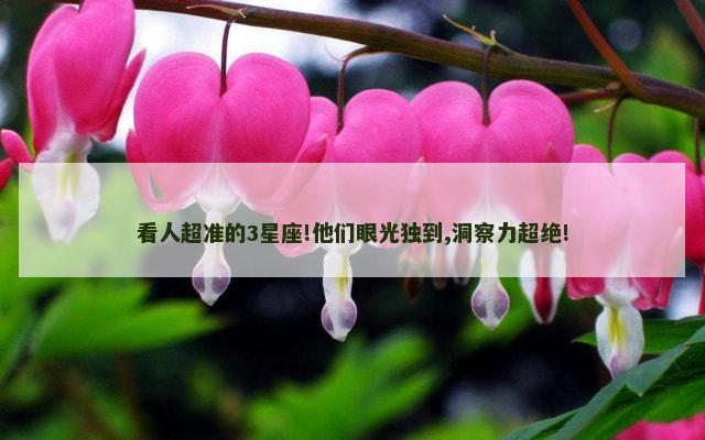 看人超准的3星座!他们眼光独到,洞察力超绝!