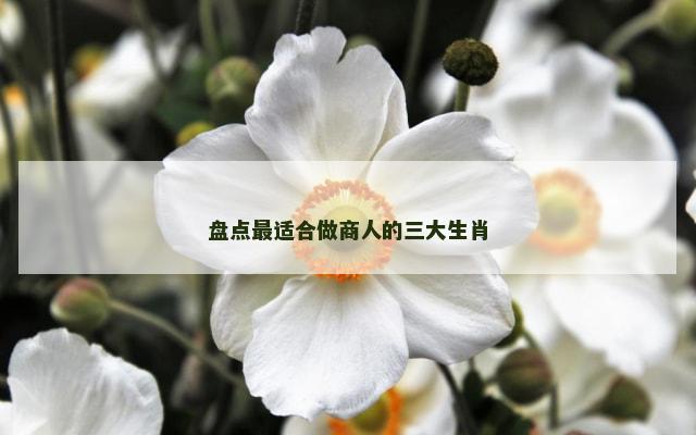 盘点最适合做商人的三大生肖
