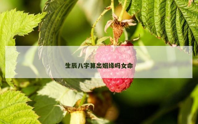 生辰八字算出姻缘吗女命