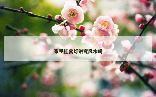 家里挂宫灯讲究风水吗
