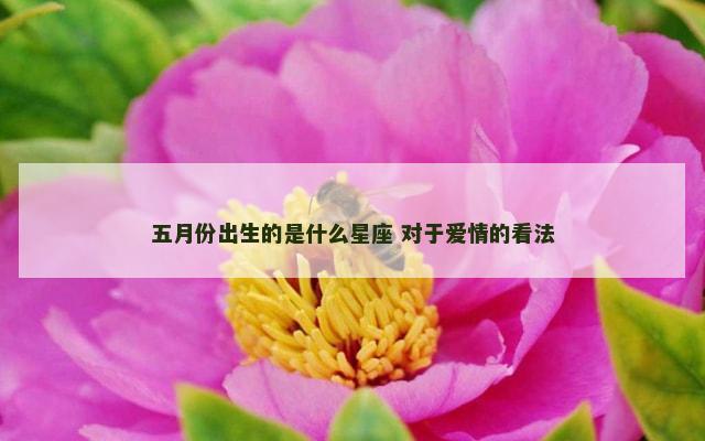 五月份出生的是什么星座 对于爱情的看法