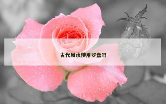 古代风水使用罗盘吗