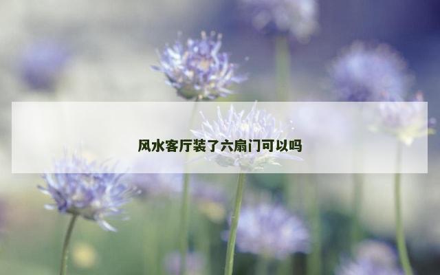 风水客厅装了六扇门可以吗
