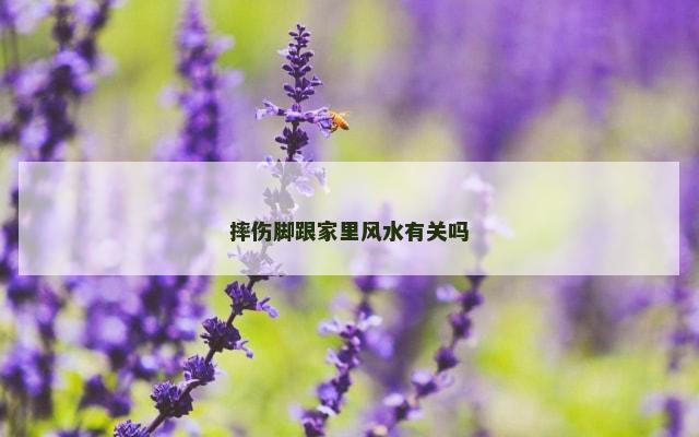 摔伤脚跟家里风水有关吗