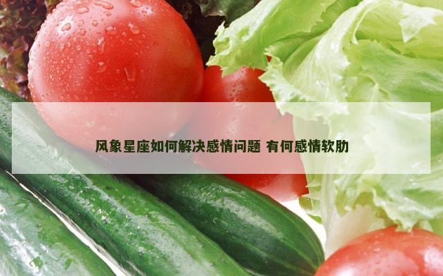 风象星座如何解决感情问题 有何感情软肋