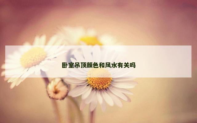 卧室吊顶颜色和风水有关吗