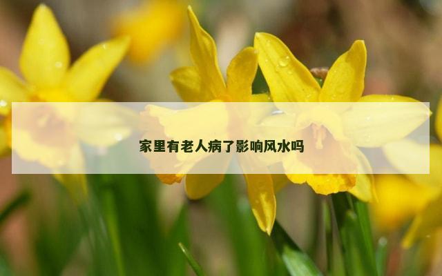家里有老人病了影响风水吗