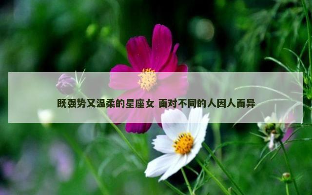 既强势又温柔的星座女 面对不同的人因人而异