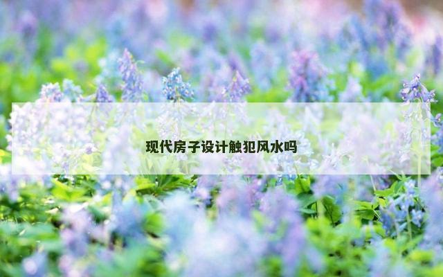 现代房子设计触犯风水吗