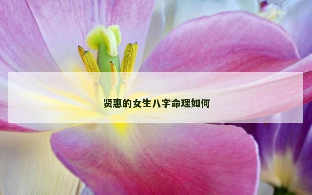 贤惠的女生八字命理如何
