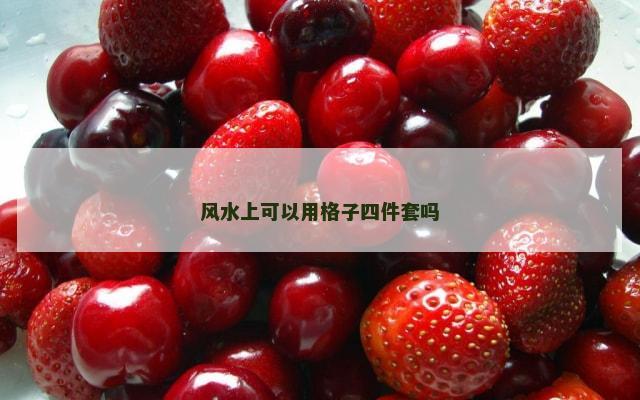 风水上可以用格子四件套吗