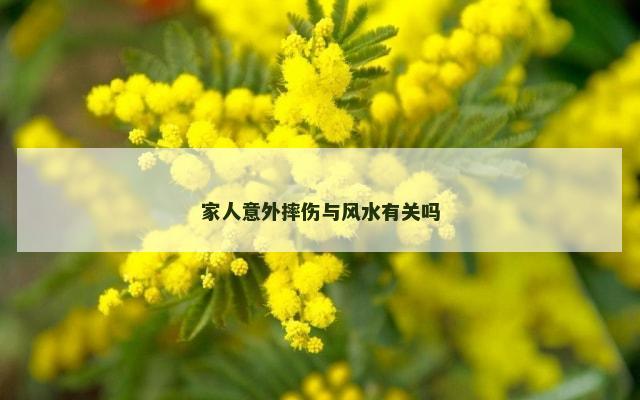 家人意外摔伤与风水有关吗