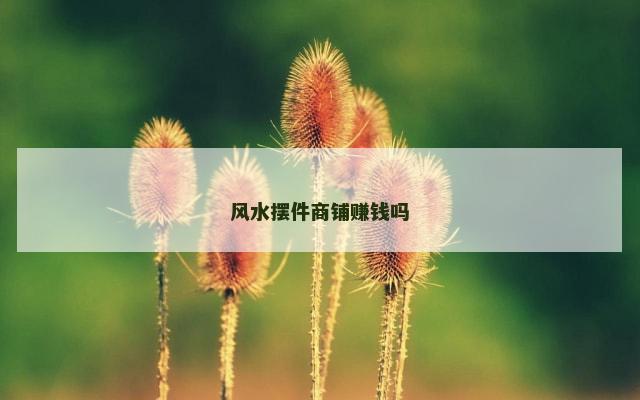 风水摆件商铺赚钱吗