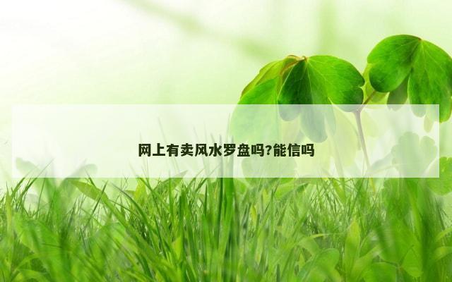 网上有卖风水罗盘吗?能信吗