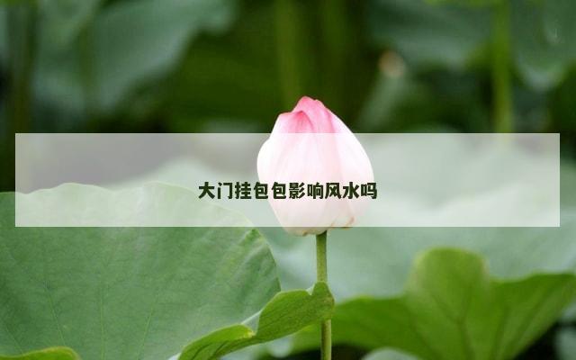 大门挂包包影响风水吗