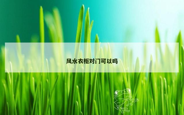 风水衣柜对门可以吗
