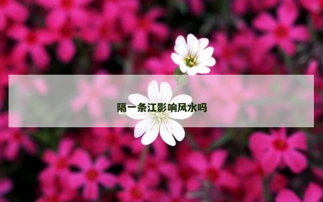 隔一条江影响风水吗