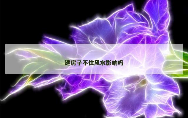 建房子不住风水影响吗