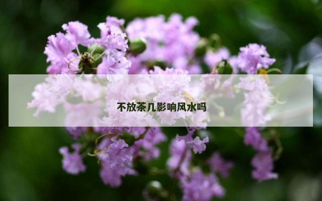 不放茶几影响风水吗
