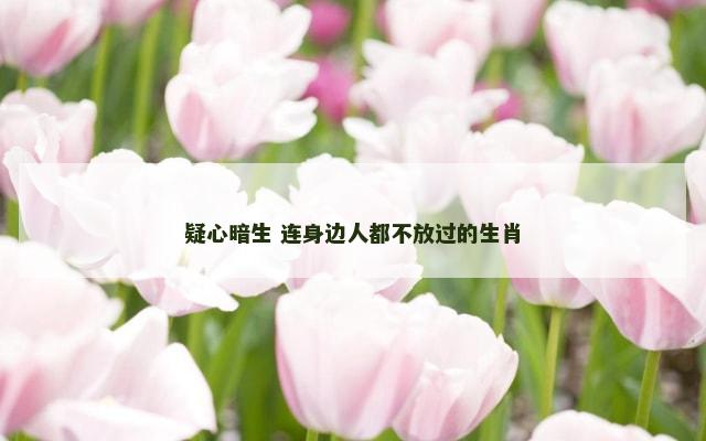 疑心暗生 连身边人都不放过的生肖