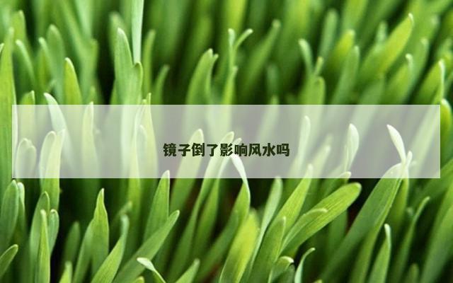 镜子倒了影响风水吗