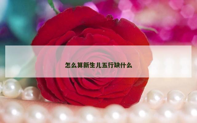 怎么算新生儿五行缺什么