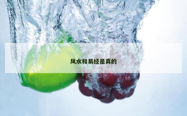 风水和易经是真的