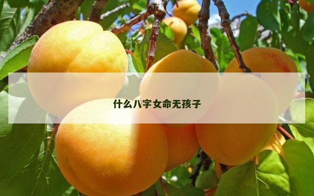 什么八字女命无孩子